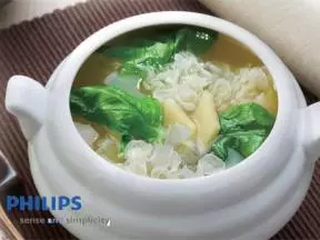 營養銀耳波菜湯（4人份）