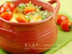 茄汁肉汤粉条锅